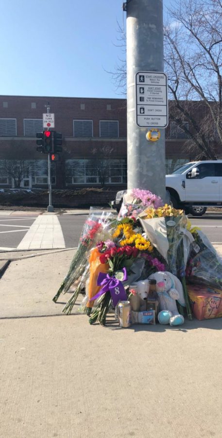 After Beth Dunlap (11) passed away, students honored her by putting flowers and candles at the crash site. However, the Dunlap family requested that the memorial be moved from the crash site, explaining that it is not where Beth became the person we all loved.