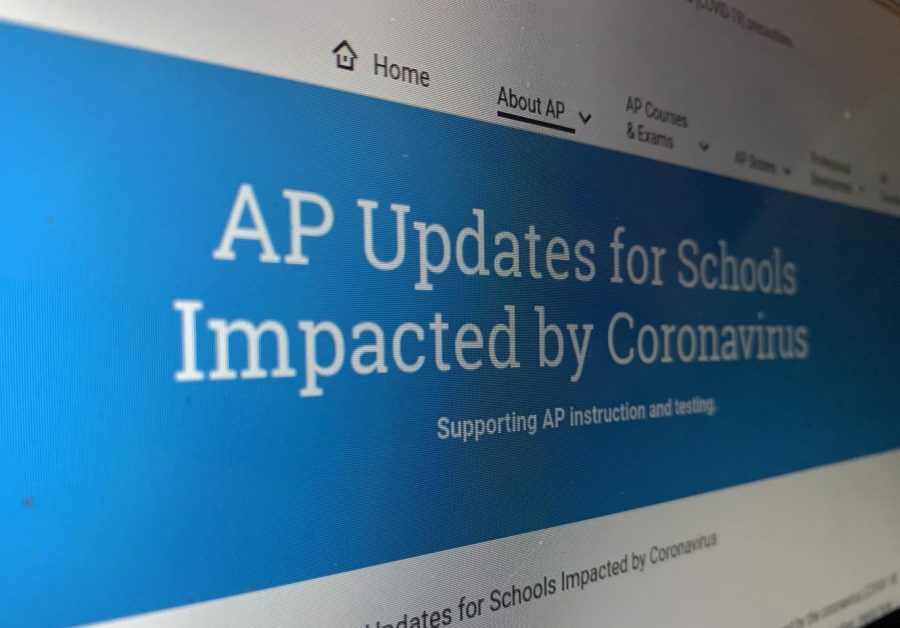 MAKING CHANGES: The College Boards website, which features all the changes made to this years AP exams.