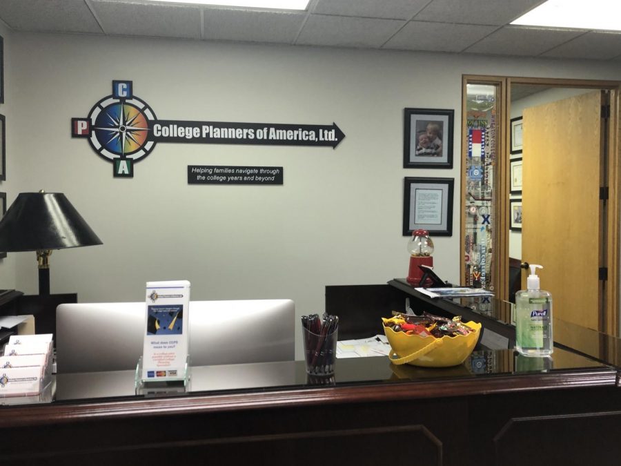 PLANNING: College Admissions Advisor Michael McKinnon’s office leads to future college realities.