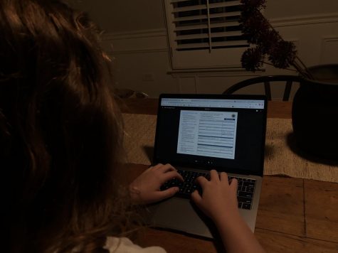 TAKING ACTION: Student election judge fills out the First Judge Application.