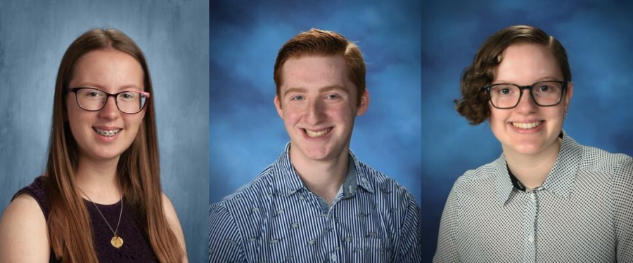 EXCELLING IN ACADEMICS: Blumka, Nesbitt, and Berghorst qualify as National Merit Scholarship Finalists