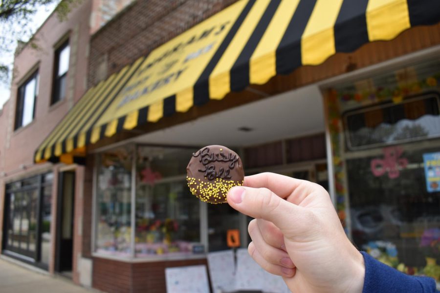 SWEET SUPPORT: Louisa and Maries Chocolate Shop sold cookies to raise funds for the Busy Bee Bakery.