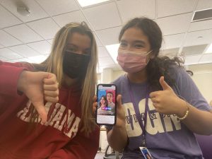 HEAD-TO-HEAD: Seniors Gretchen Lucina and Maeve Dietrich write about the new movie Hes all that.