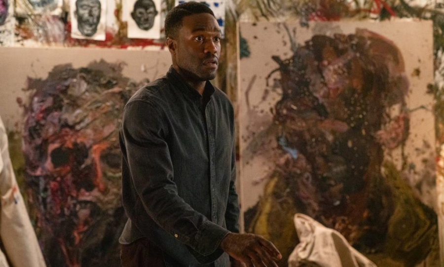 TWISTED TRANSCENDENCE: Anthony McCoy (Yahya Abdul-Mateen II) undergoes a grisly transformation as he becomes increasingly obsessed with the murderous Candyman’s tale.