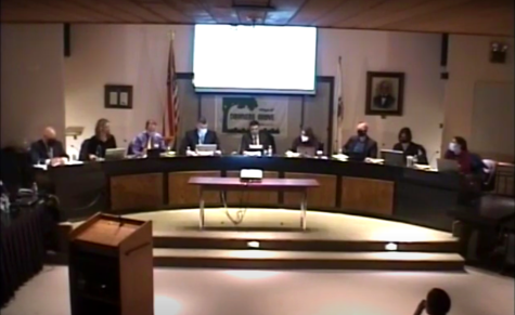 THE MEETING: Board members listen to community members opinions on mask policies Feb. 10.