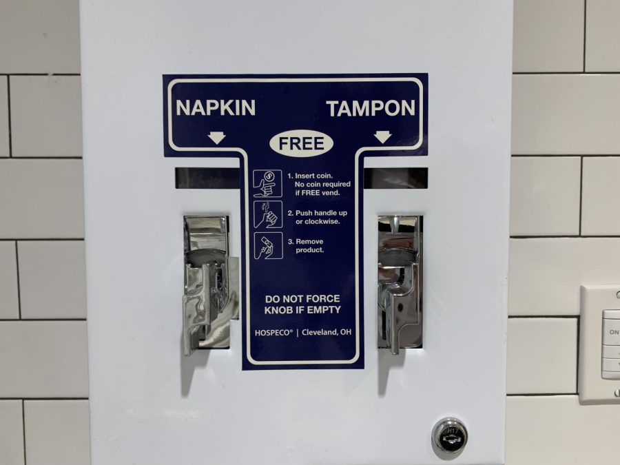 RESOURCES: Period products are provided in all women's and gender-neutral bathrooms.