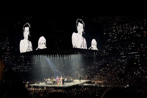LOVE ON TOUR: Harry Styles performing Sign of the Times, a single from 2017. 