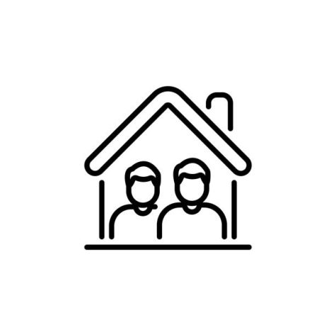 Co Living icon in vector. Logotype