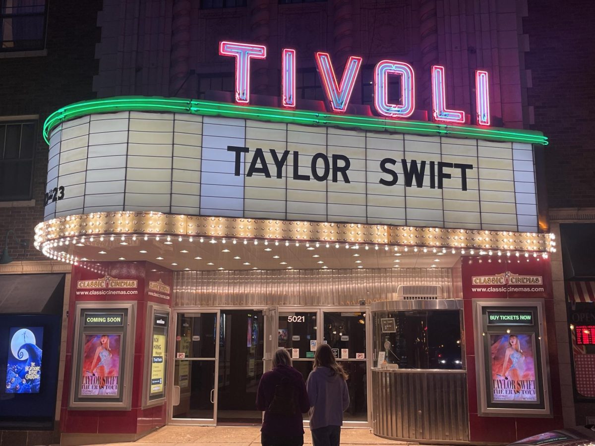 Under the lights: “Taylor Swift: The Eras Tour” movie premiered at the Tivoli Movie Theater in Downers Grove Oct. 13.