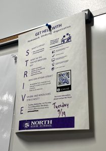 STRIVE pamphlet explains peer tutoring, where DGN students benefit from this free help.