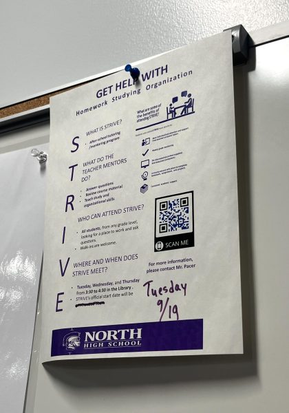 STRIVE pamphlet explains peer tutoring, where DGN students benefit from this free help.