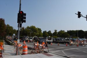 CONSTRUCTION CONTINUES: Workers renovate at Main and Grant intersection  Sep. 3.